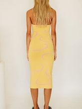 Tie Back Knit Halter Dress